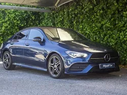 Azul Usado 2019 Mercedes CLA200 AMG line Sedan | € 33.900 (Preço justo)
