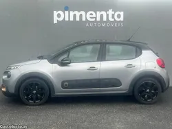 Cinza Usado 2019 Citroën C3 PureTech Citadino | € 13.450 (Preço elevado)