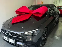Azul Usado 2022 Mercedes C300e AMG line Carrinha | € 49.990 (Caro)