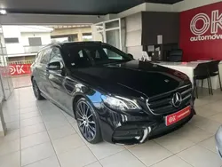 Preto Usado 2017 Mercedes E220 AMG line Carrinha | € 31.500 (Preço justo)
