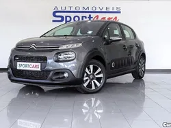 Cinza Usado 2017 Citroën C3 Feel Citadino | € 12.950 (Preço elevado)