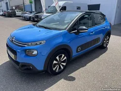 Azul Usado 2018 Citroën C3 PureTech Citadino | € 8.950 (Bom preço)
