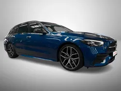 Azul Usado 2022 Mercedes C220 AMG line Carrinha | € 41.990 (Caro)