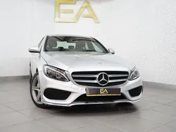 Cinza Usado 2016 Mercedes C200 AMG line Sedan | € 20.980