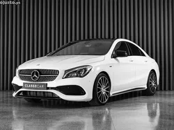 Branco Usado 2018 Mercedes CLA200 AMG line Sedan | € 25.950 (Preço justo)