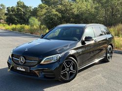 Preto Usado 2021 Mercedes C300 AMG line Carrinha | € 33.900 (Preço justo)