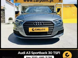 Cinzento Usado 2020 Audi A3 Sportback Citadino | € 22.900 (Preço elevado)