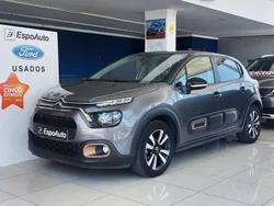 Cinza Usado 2022 Citroën C3 PureTech Citadino | € 14.750 (Preço justo)