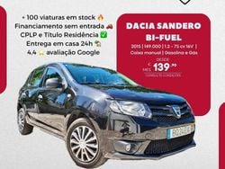 Preto Usado 2015 Dacia Sandero Citadino | € 7.850