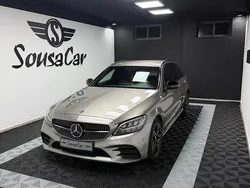 Cinza Usado 2020 Mercedes C180 AMG line Carrinha | € 26.500 (Preço justo)
