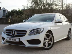 Branco Usado 2016 Mercedes C220 AMG line Carrinha | € 23.500 (Preço justo)