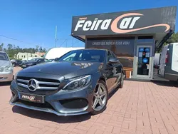 Cinza Usado 2015 Mercedes C300 AMG line | € 24.000 (Caro)