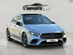 Cinza Usado 2021 Mercedes A180 AMG line Citadino | € 31.999 (Preço elevado)