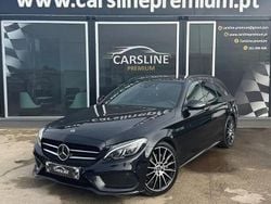 Preto Usado 2018 Mercedes C220 AMG line Carrinha | € 24.900 (Bom preço)