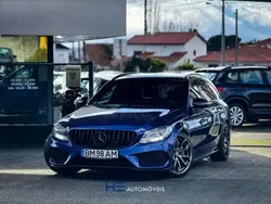 Azul Usado 2015 Mercedes C250 AMG line Carrinha | € 24.990 (Preço elevado)