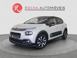 Cinza Usado 2017 Citroën C3 PureTech Citadino | € 10.490 (Preço justo)
