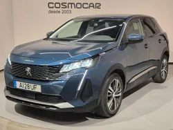Azul Usado 2021 Peugeot 3008 Allure SUV | € 24.400 (Preço justo)