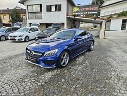 Azul Usado 2017 Mercedes C220 AMG line Coupé | € 27.750 (Preço justo)