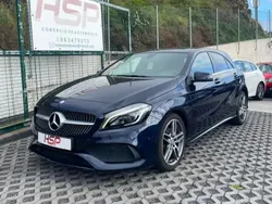 Azul Usado 2016 Mercedes A180 AMG line | € 23.990 (Caro)