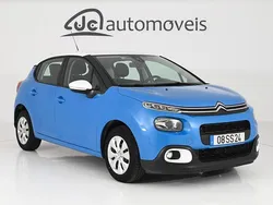 Azul Usado 2017 Citroën C3 Feel Citadino | € 12.900 (Preço justo)