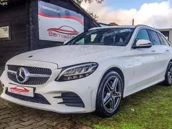 Branco Usado 2019 Mercedes C200 AMG line Sedan | € 27.900 (Preço justo)