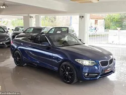 Azul Usado 2014 BMW 220 Sport Line Cabrios | € 21.950 (Preço justo)