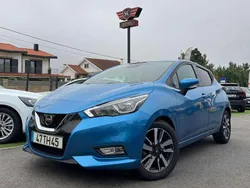 Azul Usado 2017 Nissan Micra N-Connecta Citadino | € 10.950 (Bom preço)