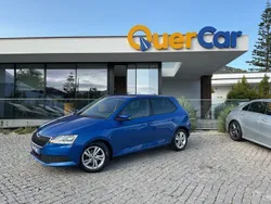Azul Usado 2021 Skoda Fabia Ambition | € 12.490 (Preço justo)