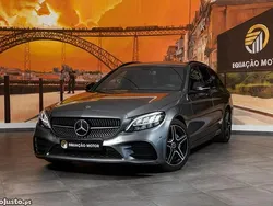 Cinza Usado 2019 Mercedes C220 AMG line Carrinha | € 23.900 (Preço elevado)