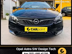 Preto Usado 2021 Opel Astra Design & Tech Carrinha | € 19.500