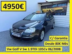 Azul Usado 2008 VW Golf VI Carrinha | € 4.950 (Preço justo)