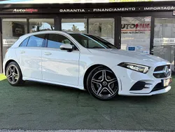 Branco Usado 2018 Mercedes A180 AMG line | € 24.750 (Preço elevado)