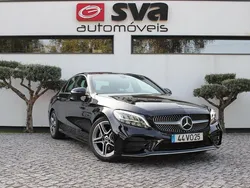 Preto Usado 2018 Mercedes C220 AMG line Sedan | € 30.900 (Preço justo)