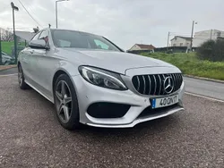 Cinza Usado 2015 Mercedes C300 AMG line Sedan | € 23.900 (Preço elevado)