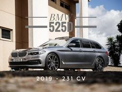 Cinza Usado 2019 BMW 525 Luxury Line Carrinha | € 28.500 (Preço justo)