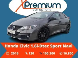 Cinzento Usado 2016 Honda Civic Sport | € 16.800 (Preço justo)
