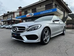 Cinza Usado 2018 Mercedes C220 AMG line Sedan | € 27.990 (Preço justo)