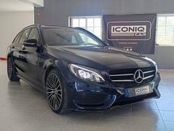 Azul Usado 2017 Mercedes C200 AMG line | € 21.400