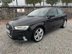 Preto Usado 2017 Audi A3 Sportback S-Line Citadino | € 17.950 (Preço justo)