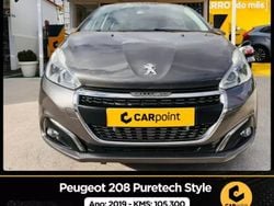 Cinzento Usado 2019 Peugeot 208 Style Citadino | € 12.900 (Preço elevado)