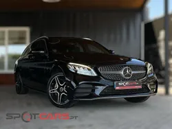 Preto Usado 2020 Mercedes C300 AMG line Carrinha | € 31.890 (Bom preço)