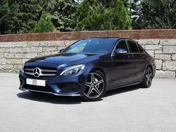Azul Usado 2015 Mercedes C200 AMG line Sedan | € 19.950 (Bom preço)