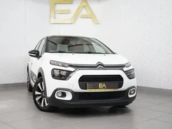 Branco Usado 2021 Citroën C3 PureTech Citadino | € 14.980 (Preço justo)