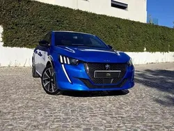 Azul Usado 2021 Peugeot 208 Citadino | € 19.500 (Preço elevado)