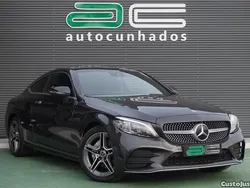 Cinza Usado 2018 Mercedes C220 AMG line Coupé | € 34.950 (Preço elevado)