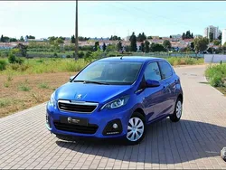 Azul Usado 2021 Peugeot 108 Citadino | € 9.500 (Bom preço)