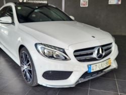 Branco Usado 2018 Mercedes C220 AMG line Carrinha | € 30.990