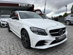 Branco Usado 2021 Mercedes C300e AMG line Carrinha | € 31.500 (Preço justo)