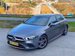 Cinza Usado 2019 Mercedes A180 AMG line Citadino | € 26.990 (Preço elevado)