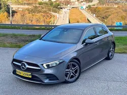 Cinza Usado 2019 Mercedes A180 AMG line Citadino | € 26.990 (Caro)